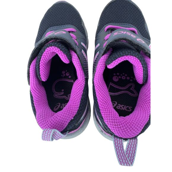 Asics Pre Venture 8 PS Running Shoes Unisex Kids Size 10 Black Purple 1014A170 - Picture 5 of 9